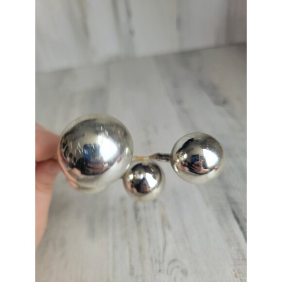 Vintage silver branch pick ornament mercury glass Xmas - Picture 9 of 12